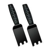 XYK 2-pack grill spatula scraper on grooved grills enabling precise flipping