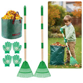 Xynzanic kids leaf rake adjustable 28-34 inch for growing children