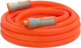 YAMATIC heavy-duty garden hose coiled, ready for quick setup and watering.