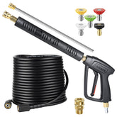 YAMATIC pressure washer gun and hose kit front view for versatile outdoor cleaning