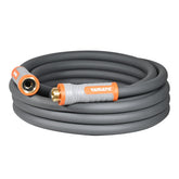 YAMATIC short garden hose with swivel handle showing easy connection and kink resistance.