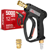 YAMATIC short pressure washer gun with swivel for tangle-free cleaning