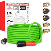 YAMATIC upgraded hose coils smoothly for easy maneuvering around vehicles