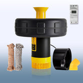YANASO pond fountain aerator pump front view shows a stable floating unit enhancing water circulation.