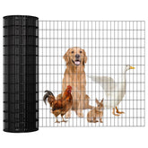 Yardbliss welded wire fence roll 48in x 50ft with black coating for durable outdoor use.