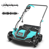 YARDCARE 2-in-1 scarifier and dethatcher front view for revitalized lawns