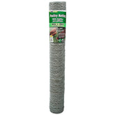 YARDGARD 2in poultry netting roll shows durable hex mesh for poultry containment and airflow.