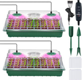 YAUNGEL seed starter tray with grow light supports indoor germination for healthy seedlings.