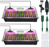 YAUNGEL seed starter tray with grow light for fast indoor germination.