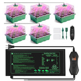 YAUNGEL seed starter tray with grow light enables compact, healthy indoor seedling growth.