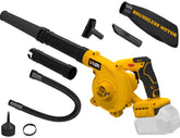 YAWV cordless blower ready for Dewalt 20V-Max compatibility for quick outdoor cleanup.