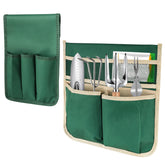 YBB garden pouches attached to kneeler for quick tool access.