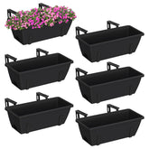 YBING railing planter boxes on a balcony ideal for herbs and small flowers