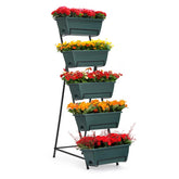 YBING vertical 5-tier planter viewed from the front showing stacked planting levels