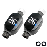 YcaeyLnaR shower thermometer LED display clearly shows bath temperature for safe rinsing.