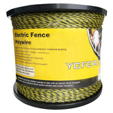 YCFERESY upgraded polywire 5050 feet spool with bright visibility for clear fencing.