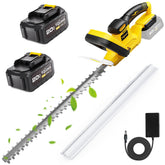 YDLawn 20V hedge trimmer with 22-inch dual-action blade for precise pruning