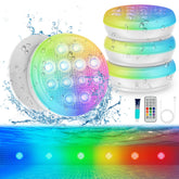 YDXZBC pool light four-pack with remote for easy ambience control.