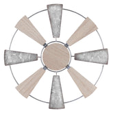 YEAHOME windmill wall decor front view adds rustic charm to living spaces