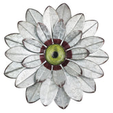 YEAHOME metal flower wall decor features a blooming 11-inch centerpiece for cozy bedrooms.