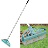 YEELOR artificial turf rake with dense bristles for quick debris pickup on artificial grass.