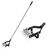 YEELOR Garden Rotary Cultivator teeth and scraper for efficient soil loosening.