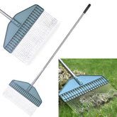 YEELOR thatch rake with 66-inch handle for deep thatch removal across lawns
