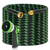 Yeenuo Garden Hose 100ft non-expandable in action delivering steady water flow
