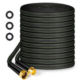 Yeenuo Garden Hose 75ft coiled view highlighting lightweight, flexible handling for easy watering