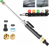 Yeesingsen jet nozzle close-up shows a durable metal body for long-lasting outdoor use.