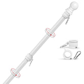 Yeesun 6ft flag pole assembly in stainless steel for durable outdoor display