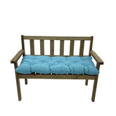 Yefound bench cushion teal 40x20 front view shows weatherproof design.