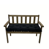 Yefound black outdoor bench cushion top view for patio comfort