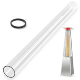 YEHERIT glass tube 49.5 inch for patio heater with durable quartz heat resistance
