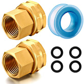 YELUN brass garden hose connector in a durable 2-pack for reliable outdoor fittings.