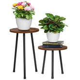YENGOTH two-pack plant stand assembly shows easy DIY setup for flexible display.