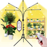 yentbokj five-head LED grow lamp on tripod stand for stable indoor lighting