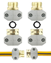 YEOAUM hose repair kit with aluminum fittings for leak-free 3/4 inch hoses.