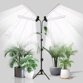 YEOLEH floor lamp grow light front view for even indoor plant coverage.