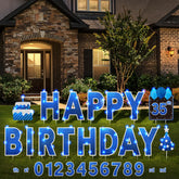 Yerliker happy birthday yard signs with stakes brighten outdoor celebrations