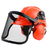 YesRight chainsaw helmet front view showing full head protection