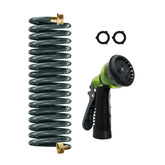 YESTAR coil hose 15ft with brass connector for steady water flow