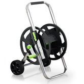 YESTAR garden hose reel cart with 75-150 ft capacity for flexible watering tasks.