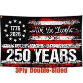 Yesuavt 250th anniversary flag front view ideal for outdoor display