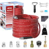 YETIANICAL NIFUAL sewer jetter kit box for complete DIY drain cleaning.