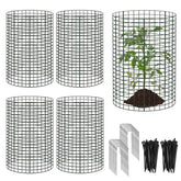 YEXEXINM cylindrical plant protection cage shields 12-inch plants from animals.