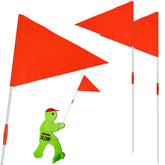 YEXEXINM replacement flag pole 27in 2-pack for durable street warning signage