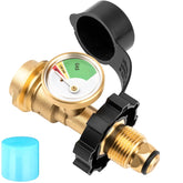 YEYETUO propane adapter 100lb brass body enables POL to QCC1 conversion for reliable connections.