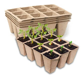 YFANITI seedling tray 60 cells pack for seed starting with biodegradable design