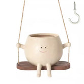 YGGlDUOl Swing Face Planter hanging for indoor spaces with a cheerful vibe